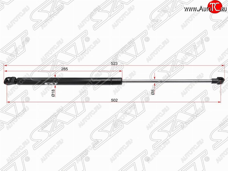 659 р. SAT крышки багажника SAT (L523 mm)  Volkswagen Bora - Passat  B5.5  с доставкой в г. Воронеж