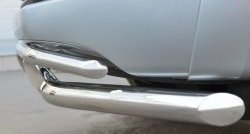 18 549 р. Защита переднего бампера (2 трубыØ63 и 42 мм, нержавейка) SLITKOFF Volkswagen Amarok дорестайлинг (2009-2016)  с доставкой в г. Воронеж. Увеличить фотографию 3