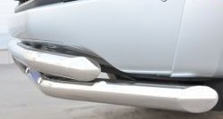 18 999 р. Защита переднего бампера (2 трубыØ63 мм, нержавейка) SLITKOFF Volkswagen Amarok дорестайлинг (2009-2016)  с доставкой в г. Воронеж. Увеличить фотографию 3