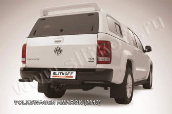 7 999 р. Уголки d57  Volkswagen Amarok (2009-2016) дорестайлинг (Цвет: серебристый)  с доставкой в г. Воронеж. Увеличить фотографию 1