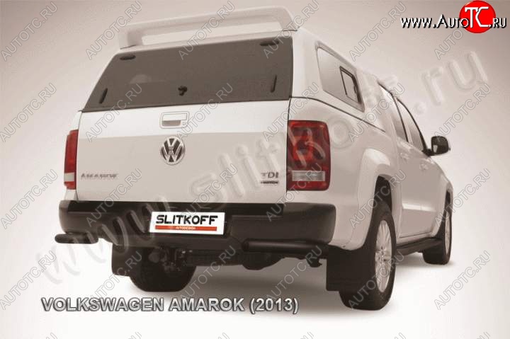 7 999 р. Уголки d57  Volkswagen Amarok (2009-2016) дорестайлинг (Цвет: серебристый)  с доставкой в г. Воронеж