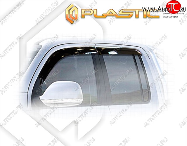 1 999 р. Дефлектора окон CA-Plastik Volkswagen Amarok рестайлинг (2016-2022) (Classic полупрозрачный, Без хром.молдинга)  с доставкой в г. Воронеж