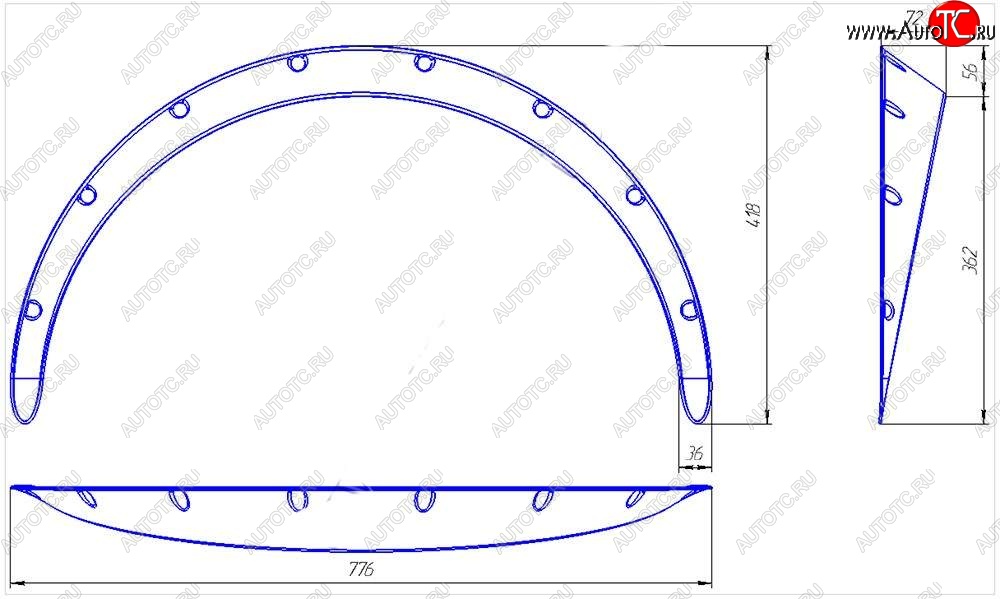 3 999 р. Универсальные накладки на колёсные арки RA (70 мм) Nissan Almera G15 седан (2012-2019) (Глянец: 4 шт. (2 мм))  с доставкой в г. Воронеж