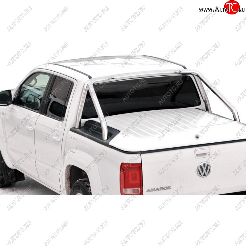 41 999 р. Защитная дуга багажника ТехноСфера (Техно Сфера) (Ø63,5 мм)  Volkswagen Amarok (2009-2016) дорестайлинг (Нержавейка)  с доставкой в г. Воронеж