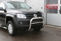 14 669 р. Защита переднего бампера Souz-96 (d76) Volkswagen Amarok дорестайлинг (2009-2016)  с доставкой в г. Воронеж. Увеличить фотографию 2
