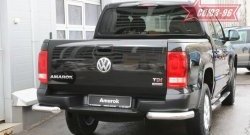 12 779 р. Защита заднего бампера Souz-96 (d76) Volkswagen Amarok дорестайлинг (2009-2016)  с доставкой в г. Воронеж. Увеличить фотографию 1