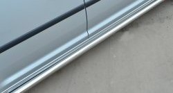 79 999 р. Защита порогов из круглой трубы диаметром 63 мм (рестайлинг) Russtal Volkswagen Caddy 2K дорестайлинг (2003-2010) (Защита порогов с со скосами на торцах (вариант 1))  с доставкой в г. Воронеж. Увеличить фотографию 6