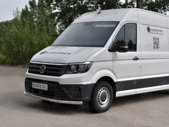 18 949 р. Защита переднего бампера (Ø63 мм, нержавейка) SLITKOFF Volkswagen Crafter 2 (2017-2025)  с доставкой в г. Воронеж. Увеличить фотографию 2