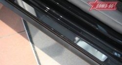 2 204 р. Накладки на внутренние пороги Souz-96 (без логотипа) Volkswagen Golf 5 хэтчбэк (2003-2009)  с доставкой в г. Воронеж. Увеличить фотографию 2