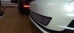 1 539 р. Сетка на бампер Russtal (хром) Volkswagen Golf 7 дорестайлинг, хэтчбэк 5 дв. (2012-2017)  с доставкой в г. Воронеж. Увеличить фотографию 2