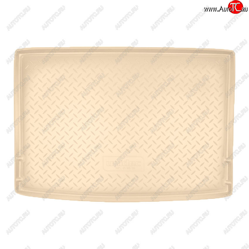 1 999 р. Коврик багажника Norplast Unidec  Volkswagen Golf Plus  6 (2009-2014) (Цвет: бежевый)  с доставкой в г. Воронеж