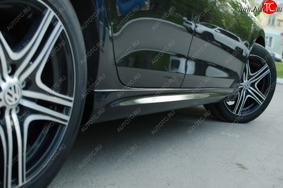6 949 р. Пороги  MV Tuning (R-Line) Volkswagen Golf 6 хэтчбэк 5 дв. (2008-2014) (Неокрашенные)  с доставкой в г. Воронеж