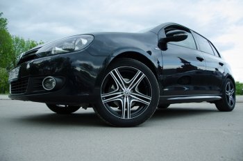 6 949 р. Пороги  MV Tuning (R-Line) Volkswagen Golf 6 хэтчбэк 5 дв. (2008-2014) (Неокрашенные)  с доставкой в г. Воронеж. Увеличить фотографию 3