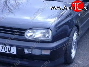1 649 р. Реснички на фары CT Volkswagen Golf 3 (1991-1998) (Неокрашенные)  с доставкой в г. Воронеж
