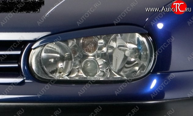 989 р. Реснички на фары CT Volkswagen Golf 4 (1997-2003) (Неокрашенные)  с доставкой в г. Воронеж