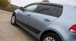 4 009 р. Молдинги RA  Volkswagen Golf  6 (2008-2014) хэтчбэк 5 дв. (Поверхность: глянец, Неокрашенные)  с доставкой в г. Воронеж. Увеличить фотографию 4