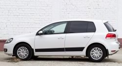 4 009 р. Молдинги дверей RA v2 (комплект) Volkswagen Golf 6 хэтчбэк 5 дв. (2008-2014) (Поверхность глянец (под окраску), Неокрашенные)  с доставкой в г. Воронеж. Увеличить фотографию 6