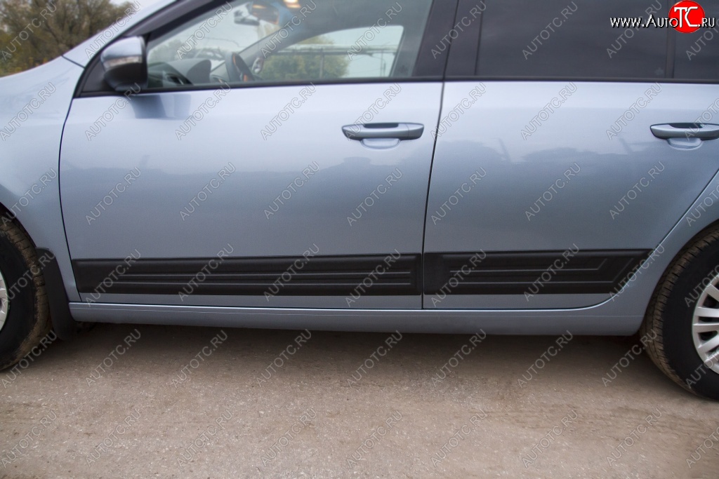 4 009 р. Молдинги RA  Volkswagen Golf  6 (2008-2014) хэтчбэк 5 дв. (Поверхность: глянец, Неокрашенные)  с доставкой в г. Воронеж