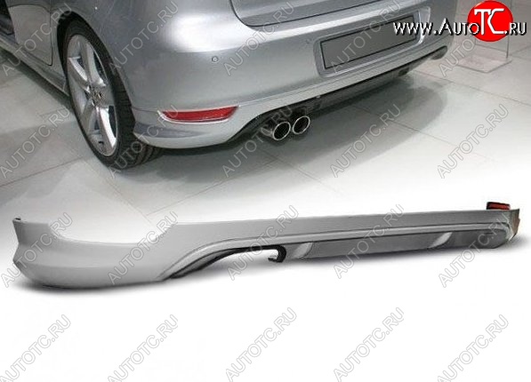 10 949 р. Накладка на задний бампер Votex Style Volkswagen Golf 6 хэтчбэк 5 дв. (2008-2014) (Неокрашенная)  с доставкой в г. Воронеж