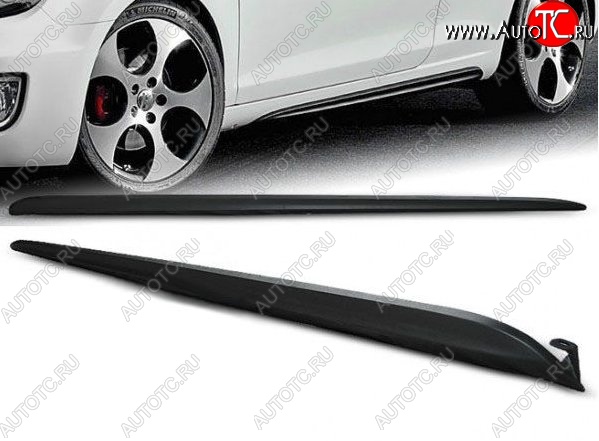 3 499 р. Пороги накладки (хетчбек) GTI Style Volkswagen Golf 6 хэтчбэк 5 дв. (2008-2014) (Неокрашенные)  с доставкой в г. Воронеж