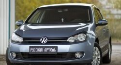 709 р. Реснички на фары RA Volkswagen Golf 6 хэтчбэк 5 дв. (2008-2014) (Неокрашенные)  с доставкой в г. Воронеж. Увеличить фотографию 2