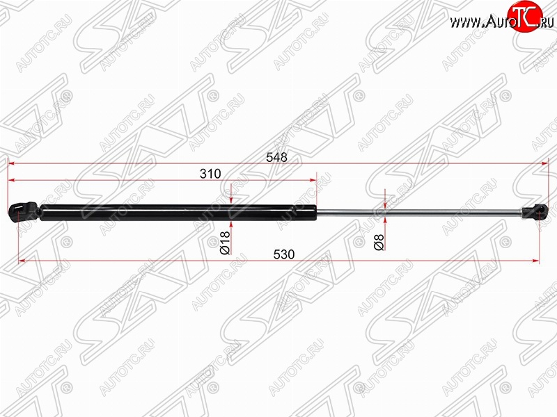 559 р. Газовый упор крышки багажника SAT  Volkswagen Golf  6 (2008-2014) хэтчбэк 5 дв.  с доставкой в г. Воронеж