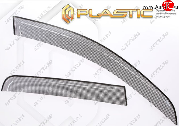 2 199 р. Дефлектора окон на CA-Plastic  Volkswagen Jetta  A7 (2018-2022) седан дорестайлинг (Шелкография черная, Без хром молдинга)  с доставкой в г. Воронеж