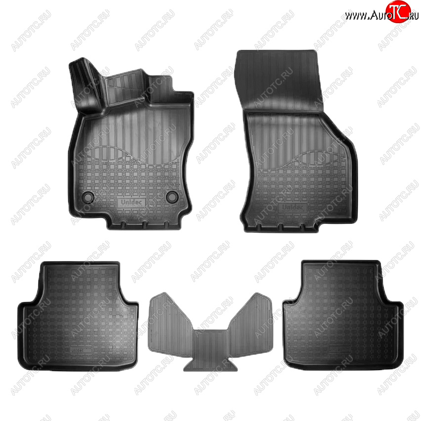 2 299 р. Коврики салона Norplast  Volkswagen Jetta  A7 (2018-2022) седан дорестайлинг (Цвет: черный)  с доставкой в г. Воронеж