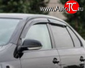 999 р. Комплект дефлекторов окон (ветровиков) 4 шт. (седан) Russtal Volkswagen Jetta A6 седан дорестайлинг (2011-2015)  с доставкой в г. Воронеж