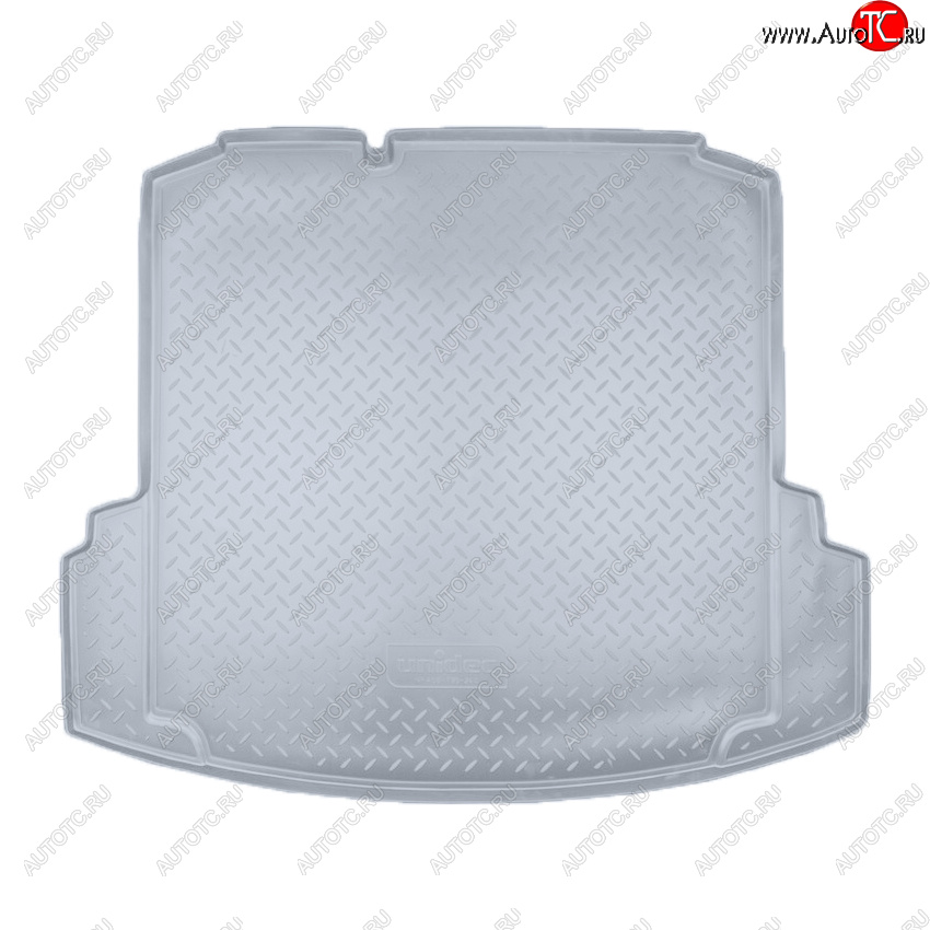 2 499 р. Коврик багажника Norplast Unidec (с ушами)  Volkswagen Jetta  A6 (2011-2018) седан дорестайлинг, седан рестайлинг (Цвет: серый)  с доставкой в г. Воронеж
