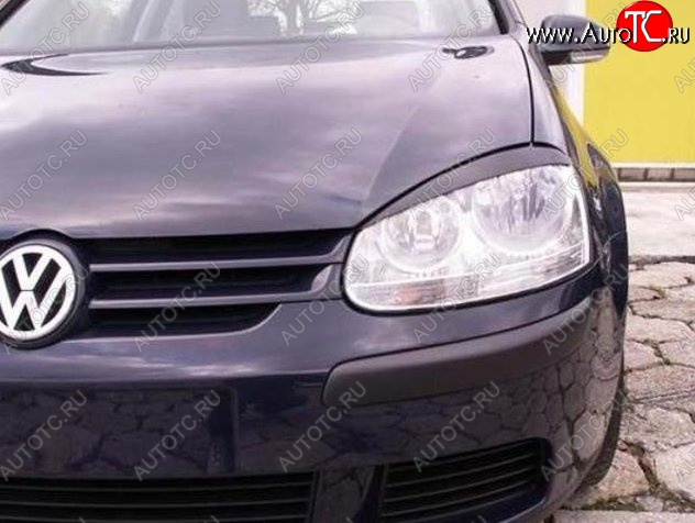 1 649 р. Реснички на фары CT Volkswagen Jetta A5 седан (2005-2011) (Неокрашенные)  с доставкой в г. Воронеж