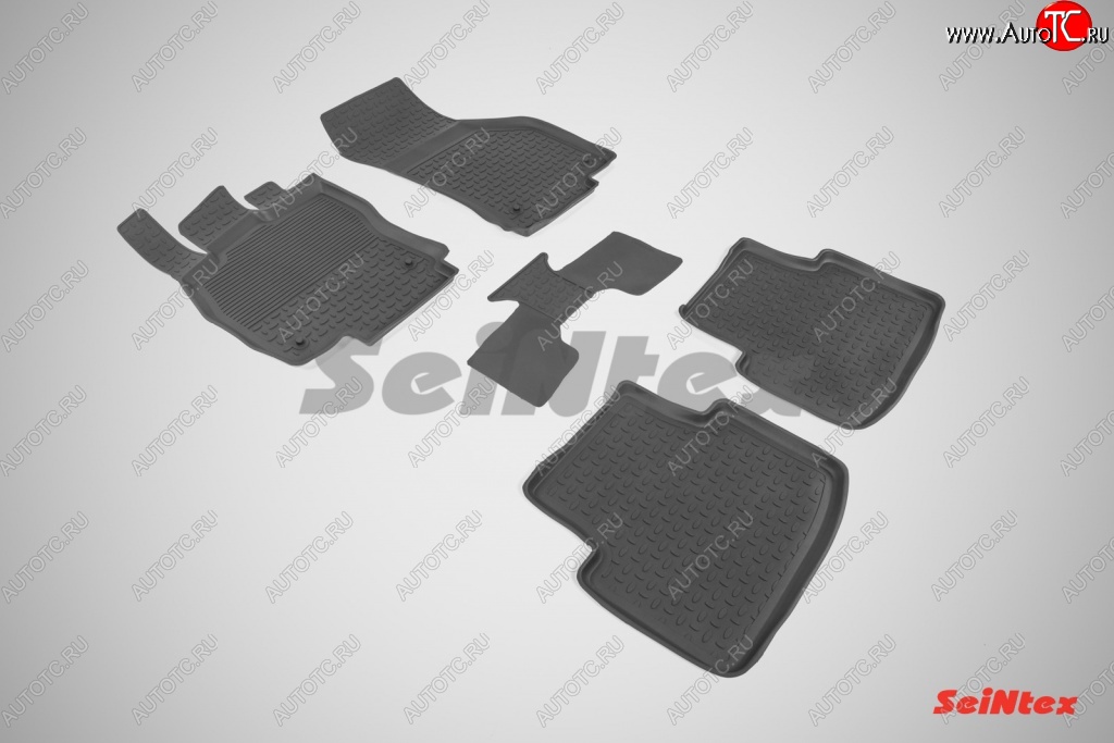 3 099 р. Износостойкие коврики в салон с высоким бортом SeiNtex Premium 4 шт. (резина)  Volkswagen Passat ( B8,  B8.5) (2015-2025) седан дорестайлинг, универсал дорестайлинг, седан рестайлинг, универсал рестайлинг  с доставкой в г. Воронеж