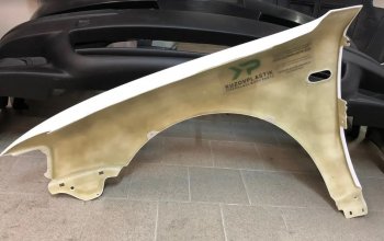 8 989 р. Переднее левое крыло (стеклопластик) Fiberplast Volkswagen Passat B5 седан дорестайлинг (1996-2000)  с доставкой в г. Воронеж. Увеличить фотографию 3