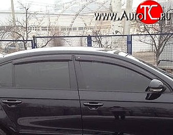 999 р. Комплект дефлекторов окон (ветровиков) 4 шт. (седан) Russtal Volkswagen Passat B6 седан (2005-2011)  с доставкой в г. Воронеж