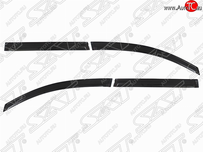 1 439 р. Дефлектора окон SAT (комплект)  Volkswagen Passat  B6 (2005-2011) седан, универсал  с доставкой в г. Воронеж