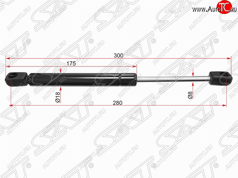 569 р. Газовый упор крышки багажника SAT Volkswagen Passat B5 универсал дорестайлинг (1996-2000)  с доставкой в г. Воронеж