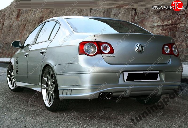 12 219 р. Накладка на задний бампер BMB Volkswagen Passat B6 седан (2005-2011)  с доставкой в г. Воронеж