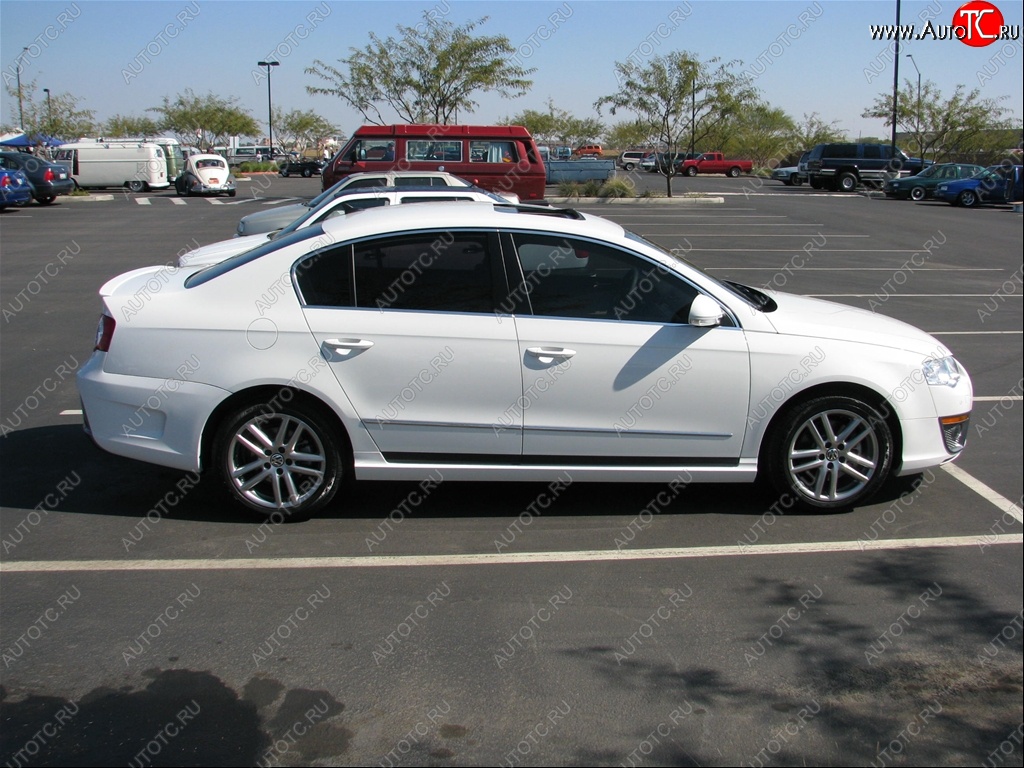 6 649 р. Пороги накладки VORTEX Volkswagen Passat B6 универсал (2005-2010) (Неокрашенные)  с доставкой в г. Воронеж