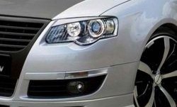 1 649 р. Реснички на фары CT v1  Volkswagen Passat  B6 (2005-2011) седан, универсал (Неокрашенные)  с доставкой в г. Воронеж. Увеличить фотографию 1