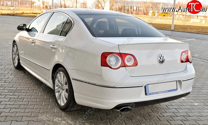 3 449 р. Лип спойлер R-LINE STYLE Volkswagen Passat B6 седан (2005-2011) (Неокрашенный)  с доставкой в г. Воронеж