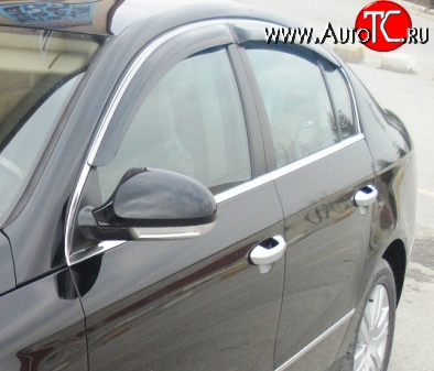 4 499 р. Дефлекторы окон (ветровики) (седан) Novline 4 шт.  Volkswagen Passat  B7 (2010-2015) седан  с доставкой в г. Воронеж
