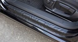 1 999 р. Накладки на порожки RA (комплект) Volkswagen Passat B7 седан (2010-2015)  с доставкой в г. Воронеж. Увеличить фотографию 3
