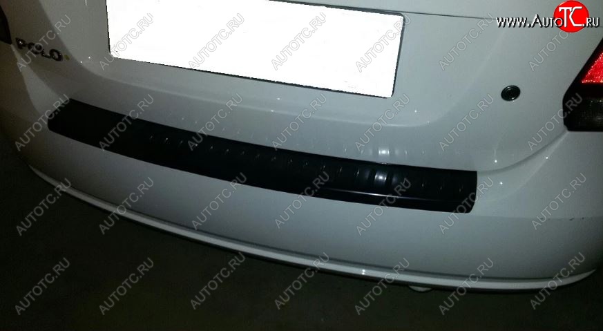 579 р. Накладка защитная на верх заднего бампера АртФорм Volkswagen Polo 5 седан дорестайлинг (2009-2015)  с доставкой в г. Воронеж