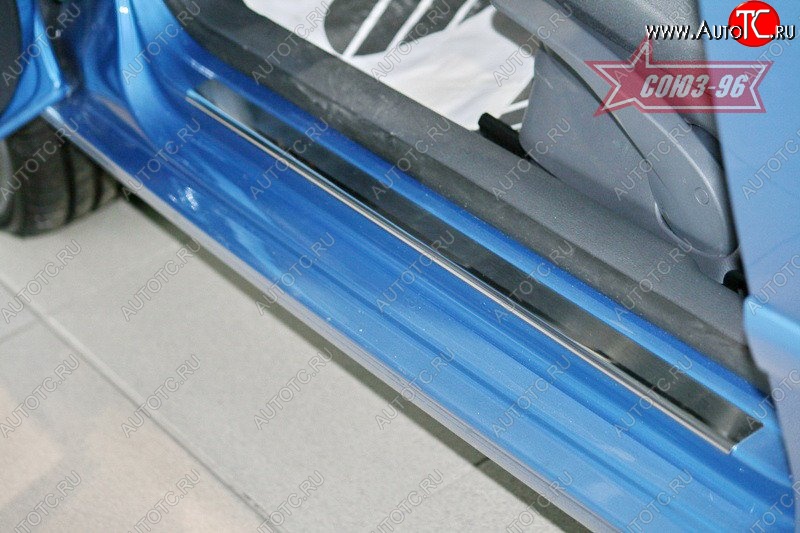 2 159 р. Накладки на внутренние пороги Souz-96  Volkswagen Polo  5 (2015-2020) хэтчбек рестайлинг  с доставкой в г. Воронеж