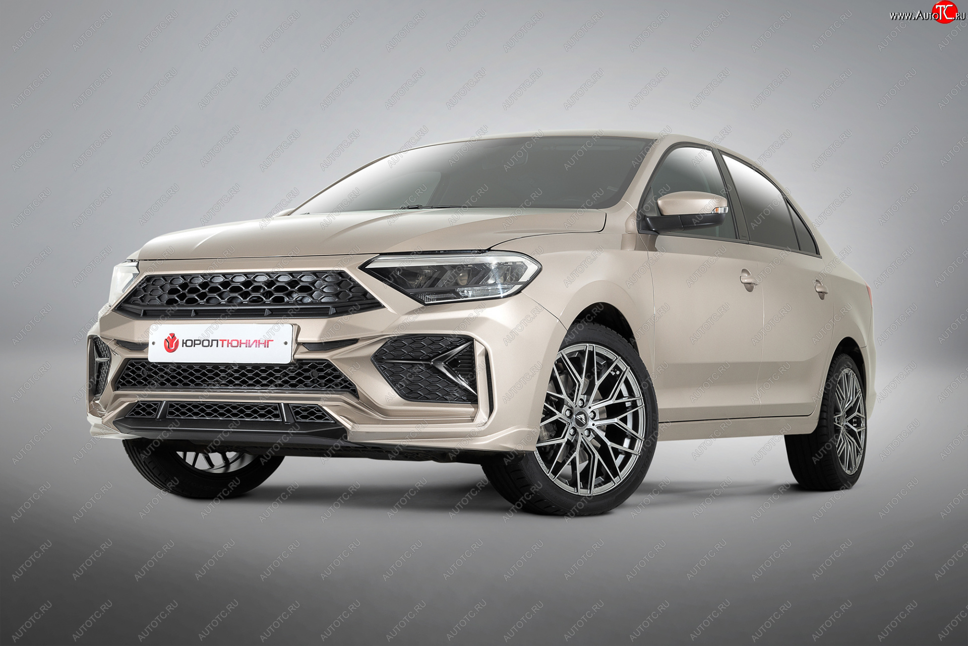 24 099 р. Передний бампер REBOOT  Volkswagen Polo  Mk6 (2020-2022) лифтбек (Окрашенный с выделением диффузора)  с доставкой в г. Воронеж