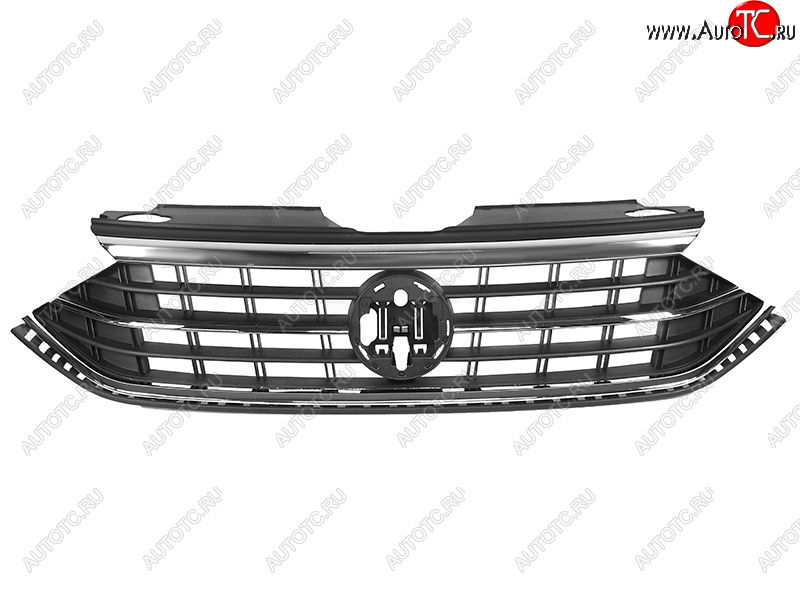 4 949 р. Решетка радиатора (комплектация EXCLUSIVE) SAT Volkswagen Polo Mk6 лифтбек (2020-2022)  с доставкой в г. Воронеж