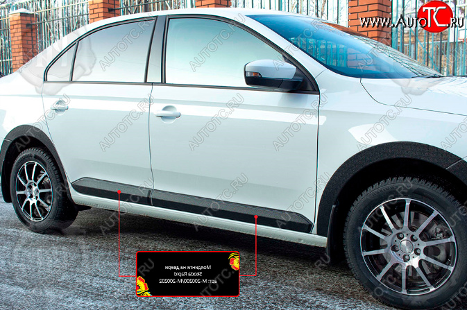 1 149 р. Молдинг задней двери RA (правый)  Volkswagen Polo  Mk6 (2020-2022) лифтбек (Поверхность глянец (под окраску), Неокрашенный)  с доставкой в г. Воронеж