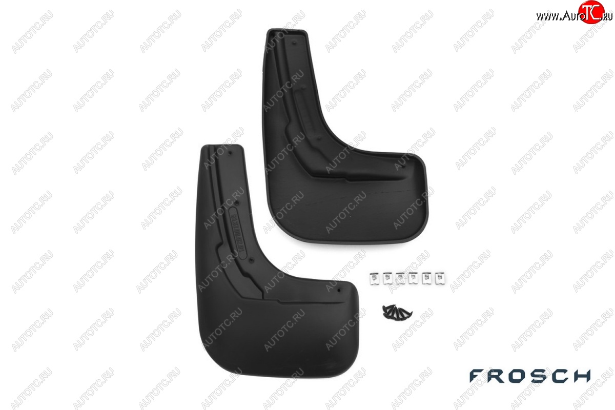 4 799 р. Брызговики Frosch Volkswagen Polo 5 седан рестайлинг (2015-2020) (Задние)  с доставкой в г. Воронеж