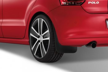 4 799 р. Брызговики Frosch Volkswagen Polo 5 седан рестайлинг (2015-2020) (Задние)  с доставкой в г. Воронеж. Увеличить фотографию 2