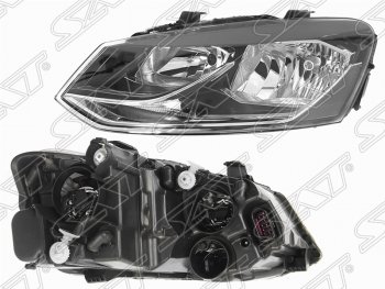 5 199 р. Левая фара SAT  Volkswagen Polo  5 (2015-2020) седан рестайлинг  с доставкой в г. Воронеж. Увеличить фотографию 1